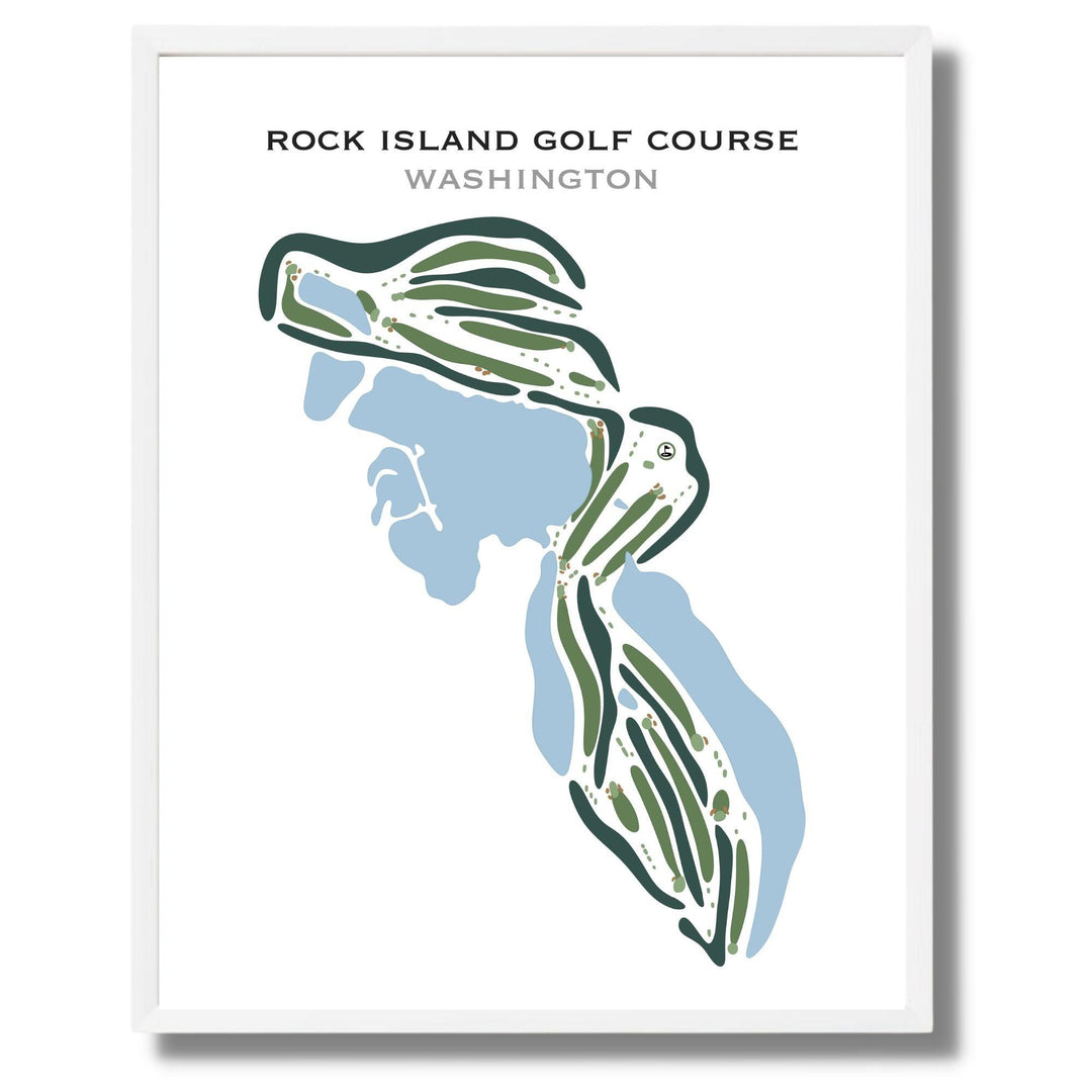 Rock Island Golf Course, Washington - Printed Golf Courses - Golf Course Prints