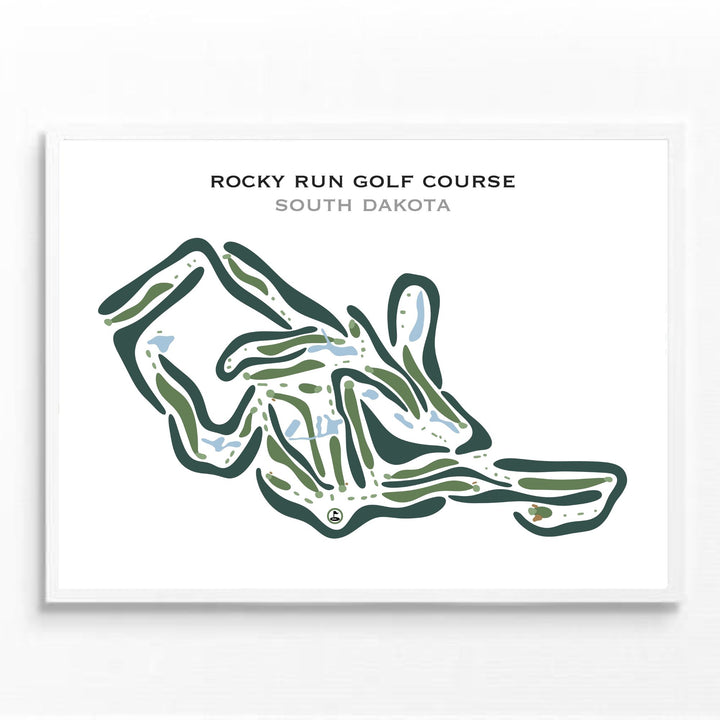 Rocky Run Golf Course, South Dakota - Printed Golf Courses