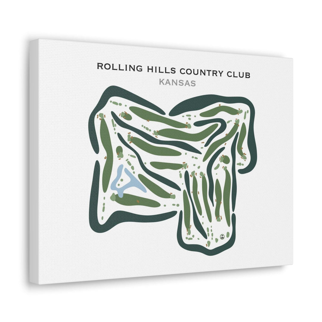 Rolling Hills Country Club, Kansas - Printed Golf Courses - Golf Course Prints