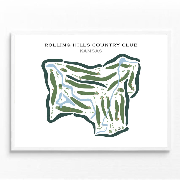 Rolling Hills Country Club, Kansas - Printed Golf Courses