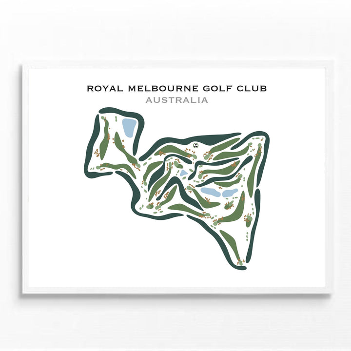 Royal Melbourne Golf Club, Australia - Printed Golf Courses