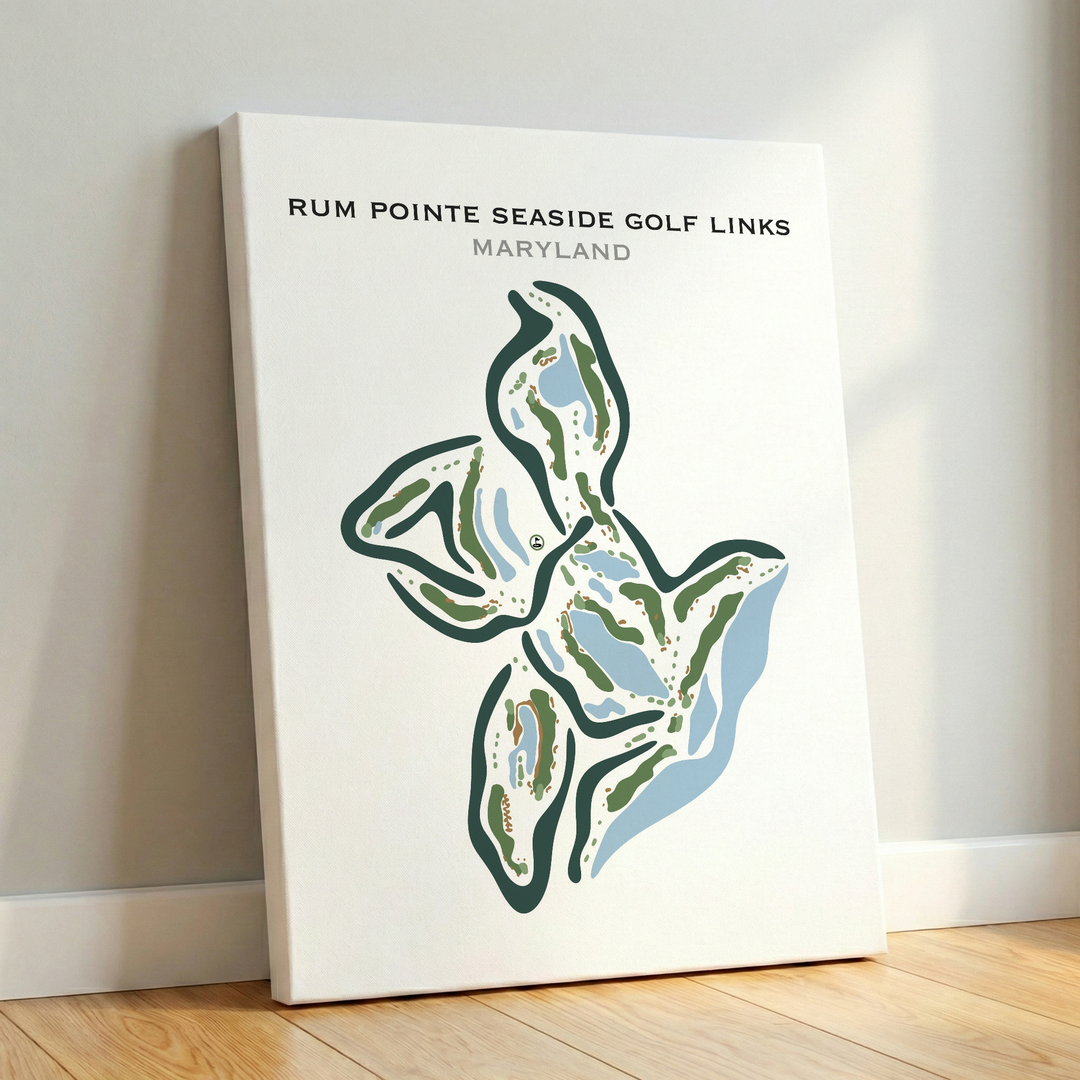 Rum Pointe Seaside Golf Links, Maryland - Printed Golf Courses