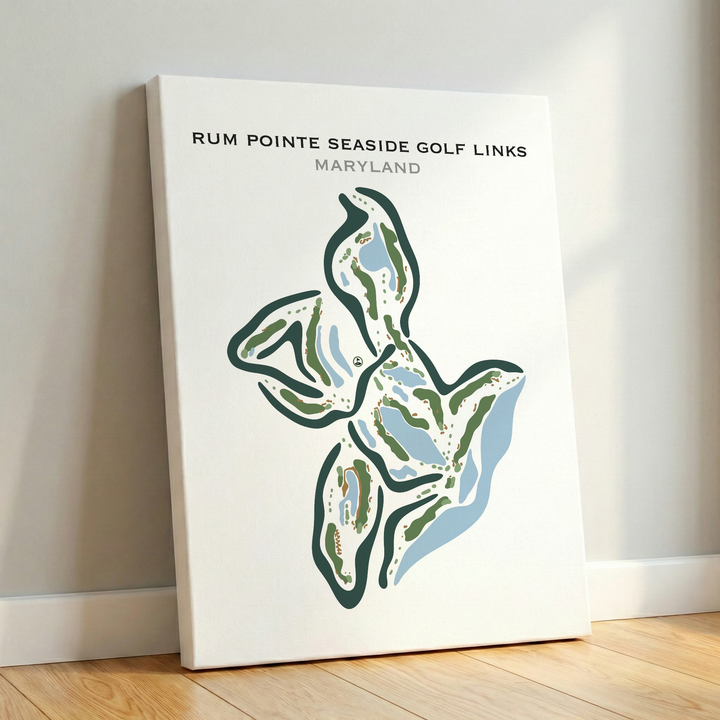 Rum Pointe Seaside Golf Links, Maryland - Printed Golf Courses