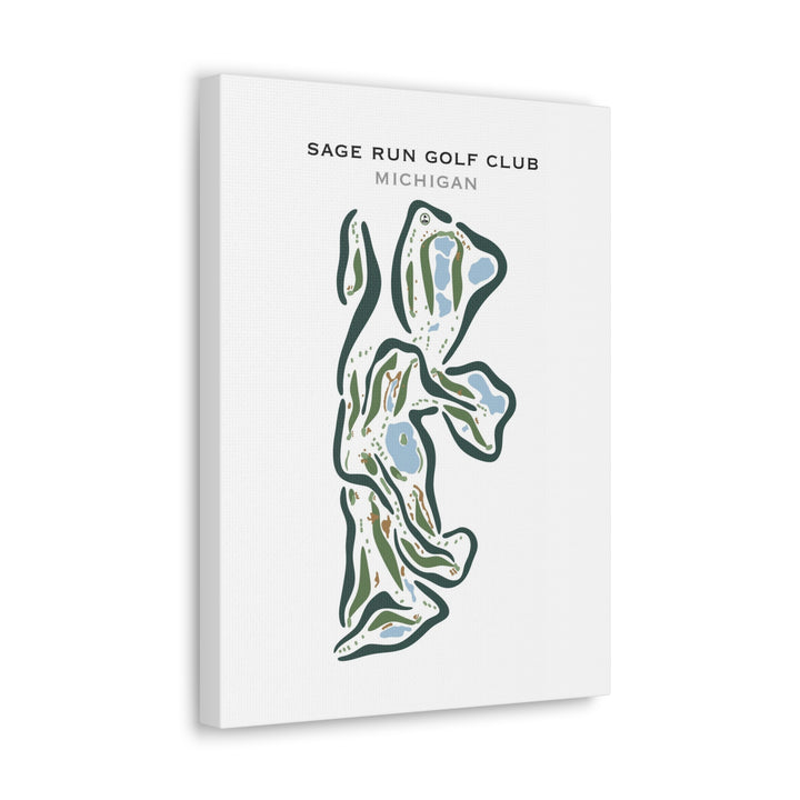 Sage Run Golf Club, Michigan - Printed Golf Courses