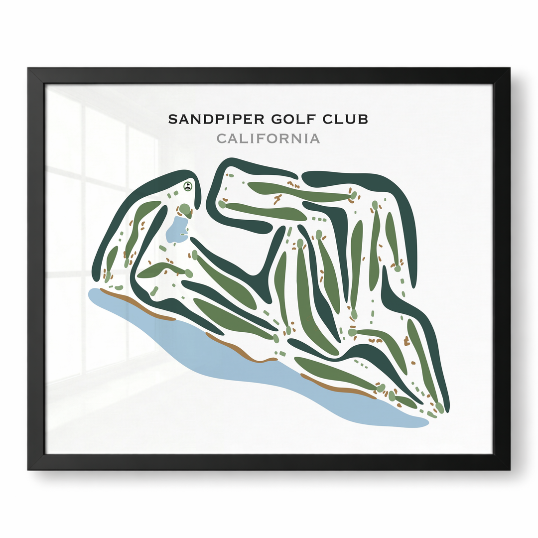 Sandpiper Golf Club, California - Printed Golf Courses