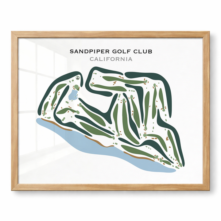 Sandpiper Golf Club, California - Printed Golf Courses