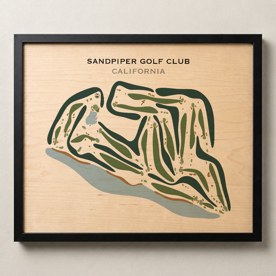 Sandpiper Golf Club, California - Printed Golf Courses