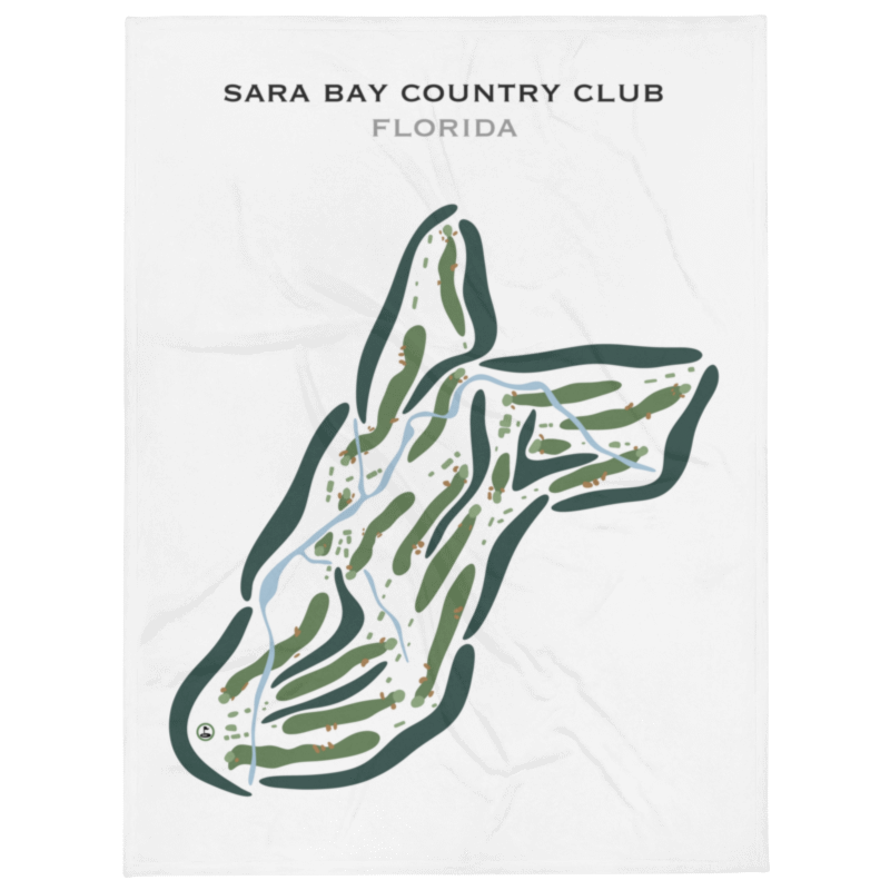 Sara Bay Country Club, Florida - Printed Golf Courses