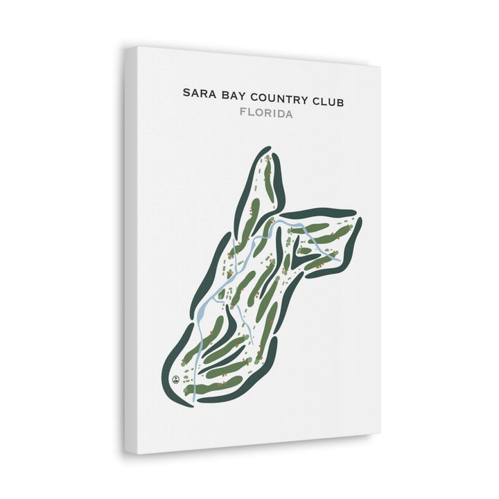 Sara Bay Country Club, Florida - Printed Golf Courses