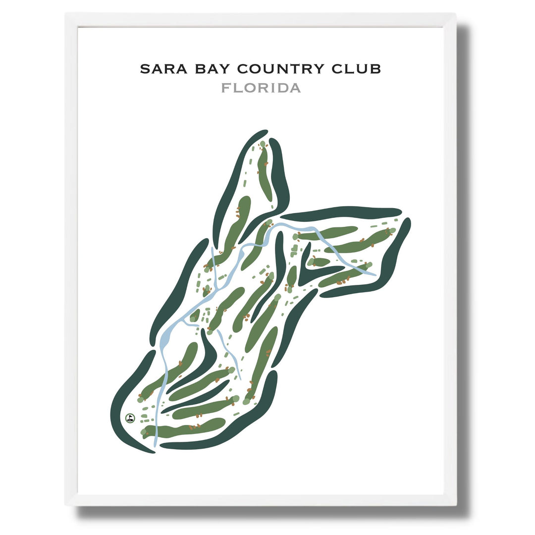 Sara Bay Country Club, Florida - Printed Golf Courses