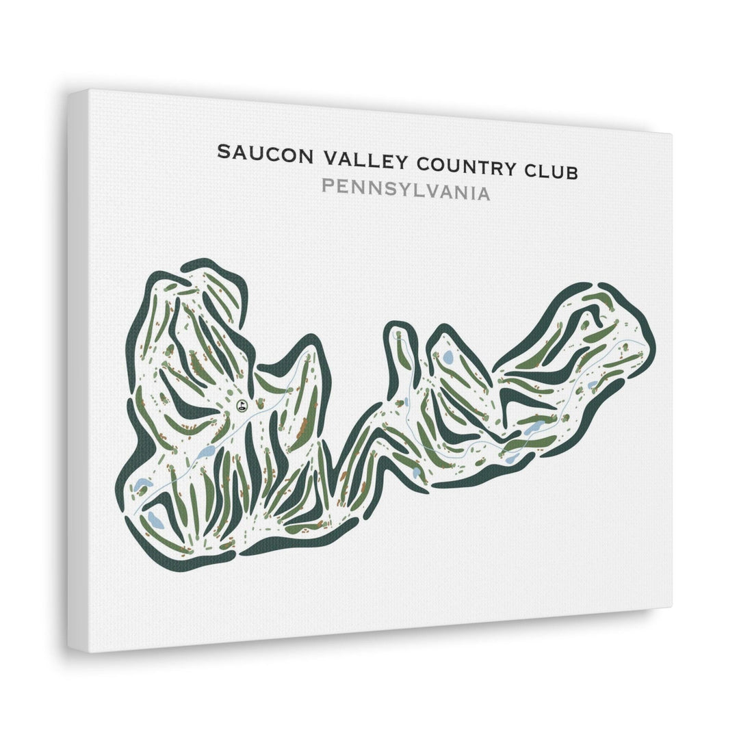 Saucon Valley Country Club, Pennsylvania - Printed Golf Courses - Golf Course Prints