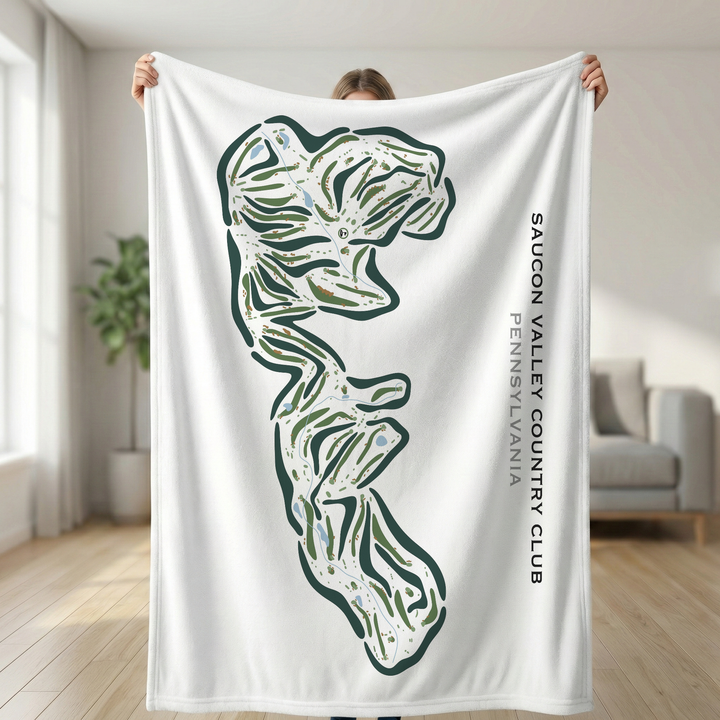 Saucon Valley Country Club, Pennsylvania - Printed Golf Courses