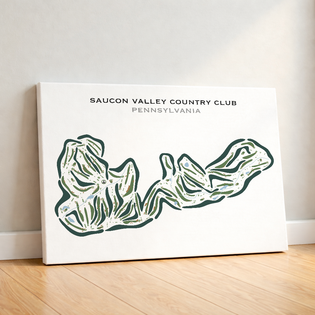 Saucon Valley Country Club, Pennsylvania - Printed Golf Courses