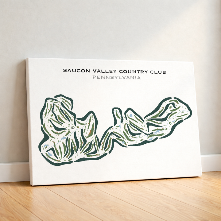 Saucon Valley Country Club, Pennsylvania - Printed Golf Courses