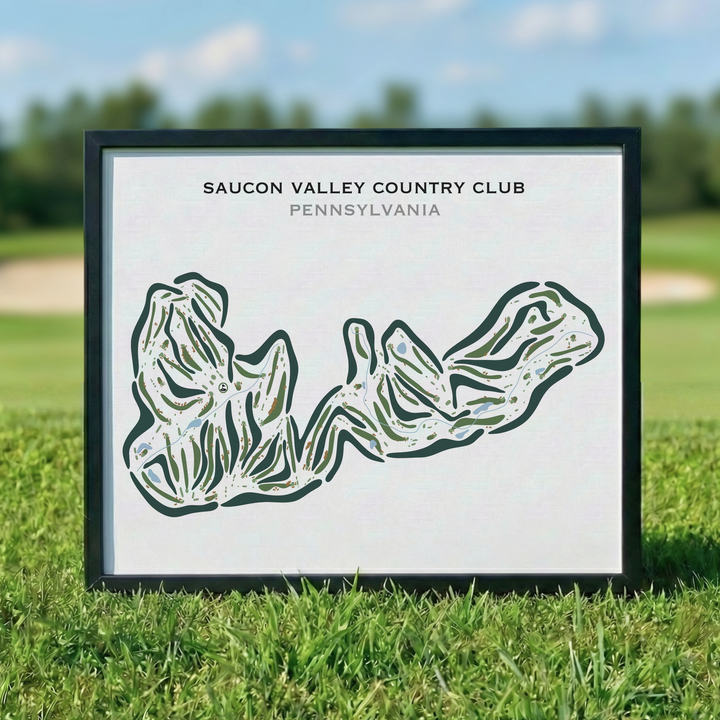 Saucon Valley Country Club, Pennsylvania - Printed Golf Courses