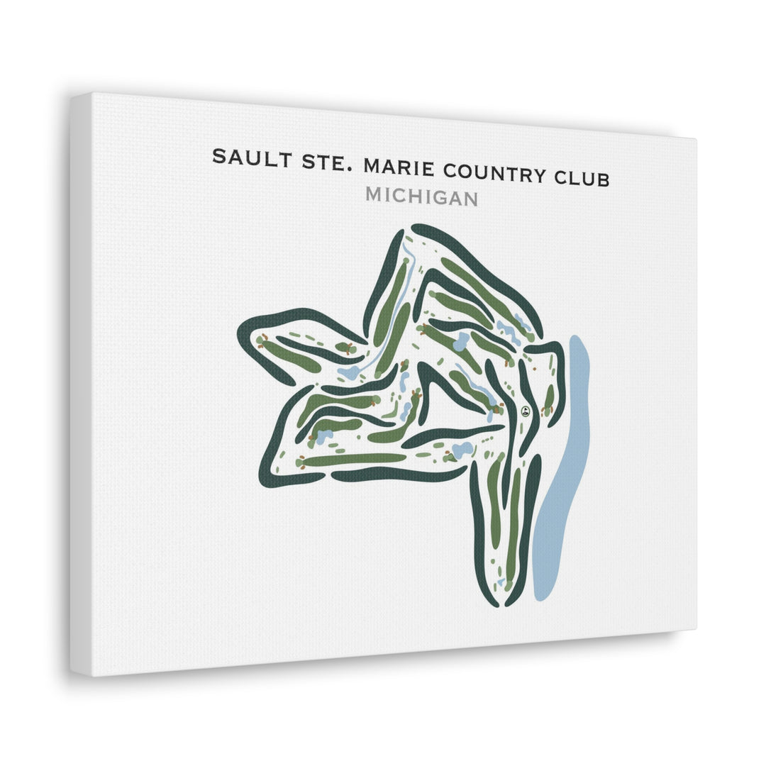 Sault Ste. Marie Country Club, Michigan - Printed Golf Courses