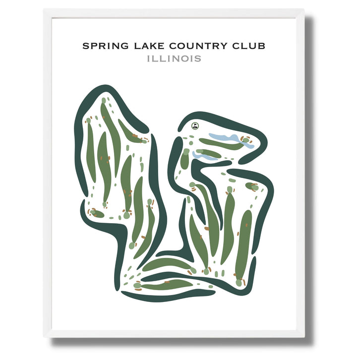 Spring Lake Country Club, Illinois - Printed Golf Courses