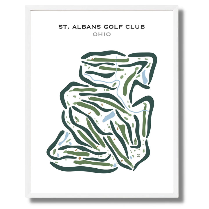 St. Albans Golf Club, Ohio - Printed Golf Courses