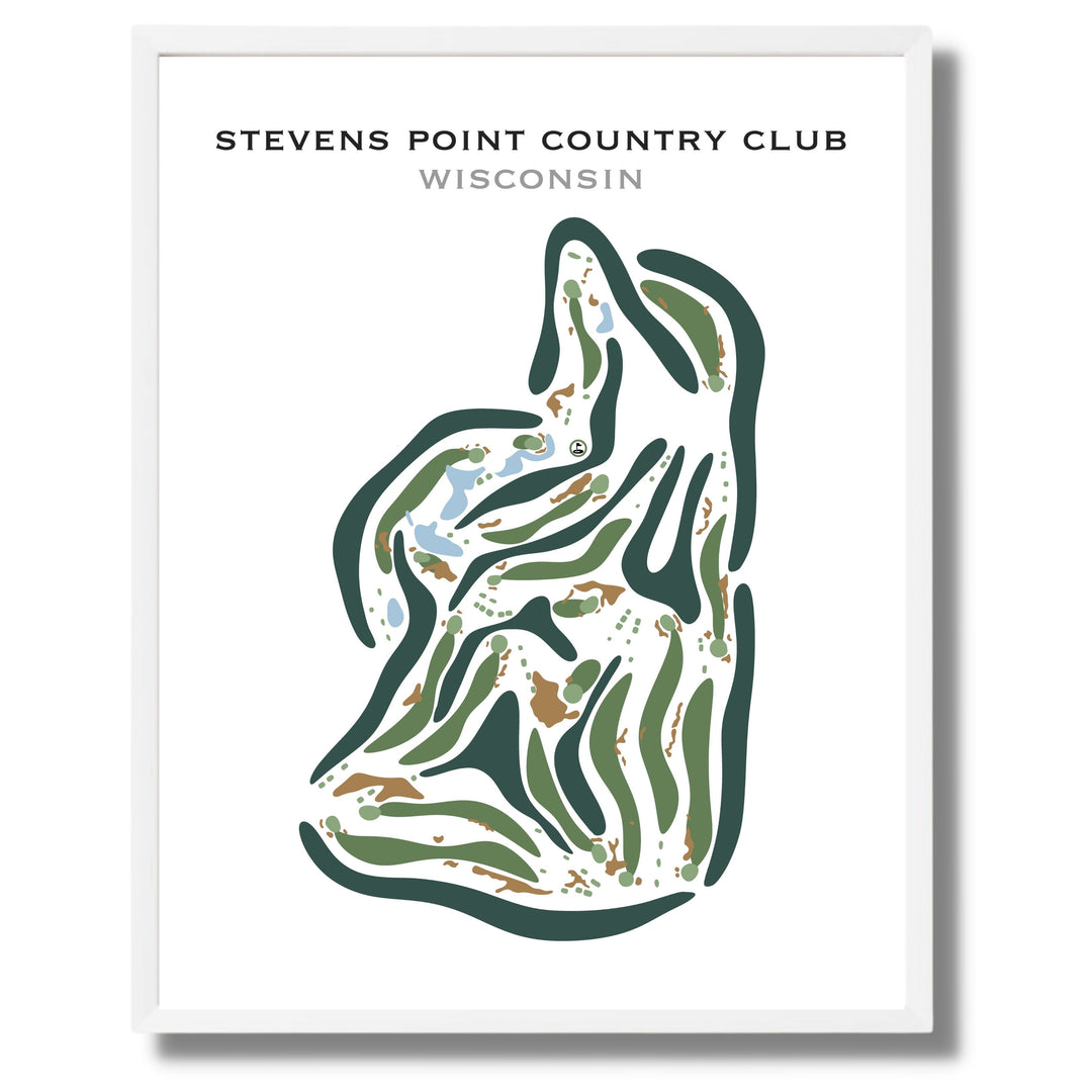 Stevens Point Country Club, Wisconsin - Printed Golf Courses