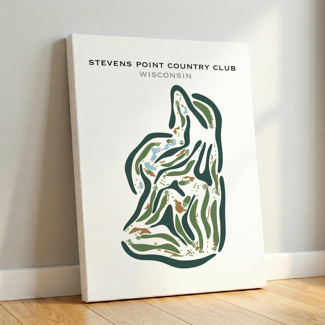 Stevens Point Country Club, Wisconsin - Printed Golf Courses