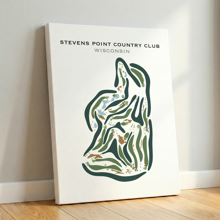Stevens Point Country Club, Wisconsin - Printed Golf Courses