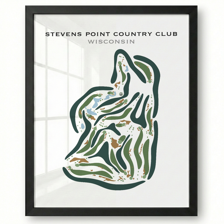 Stevens Point Country Club, Wisconsin - Printed Golf Courses