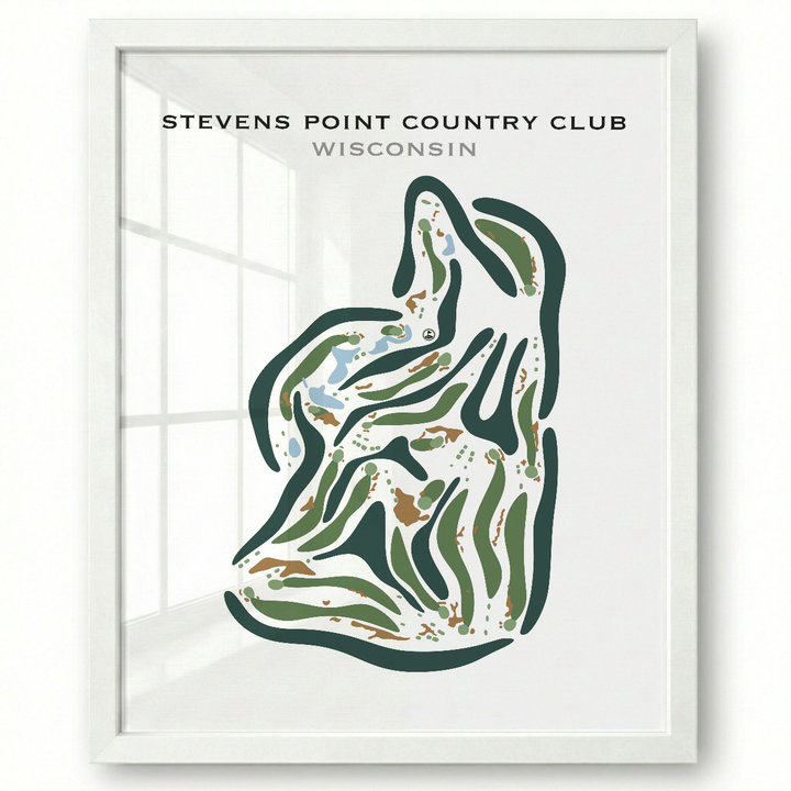 Stevens Point Country Club, Wisconsin - Printed Golf Courses