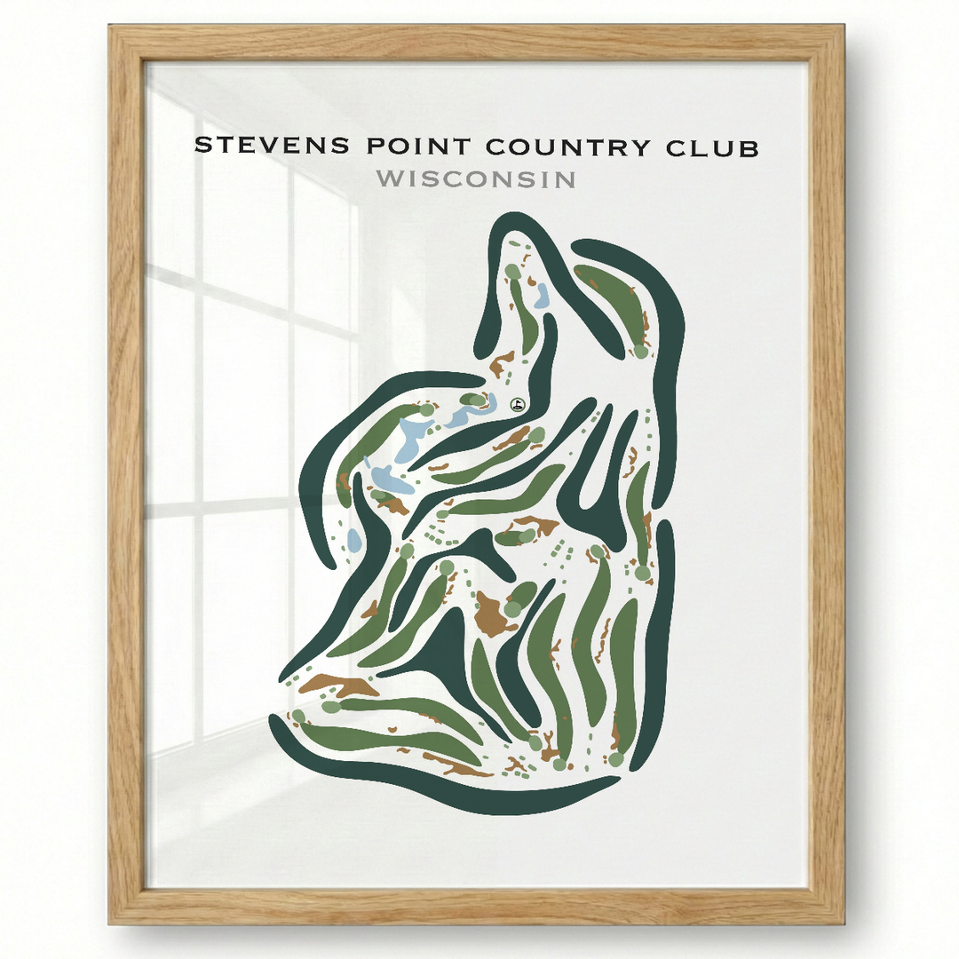 Stevens Point Country Club, Wisconsin - Printed Golf Courses