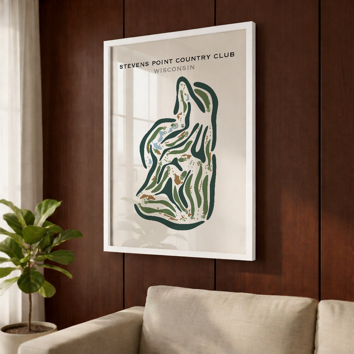 Stevens Point Country Club, Wisconsin - Printed Golf Courses