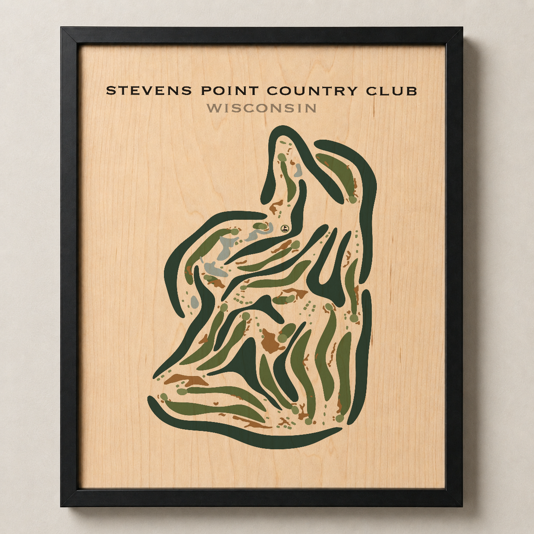Stevens Point Country Club, Wisconsin - Printed Golf Courses