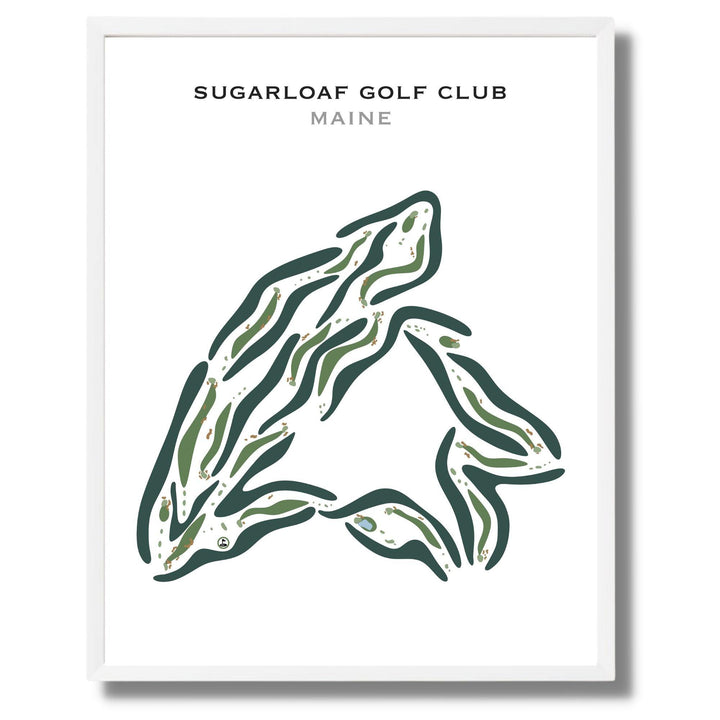 Sugarloaf Golf Club, Maine - Printed Golf Courses - Golf Course Prints