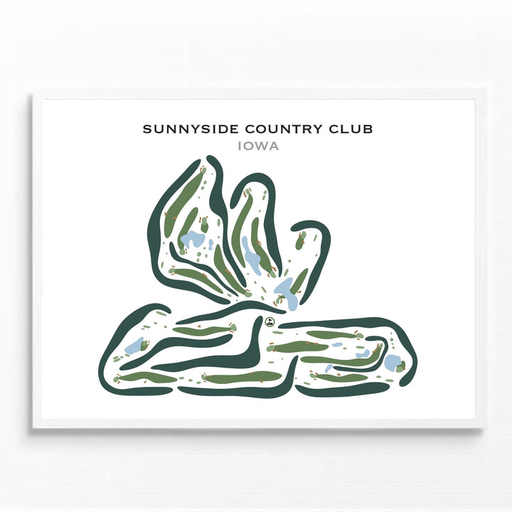 Sunnyside Country Club, Iowa - Printed Golf Courses
