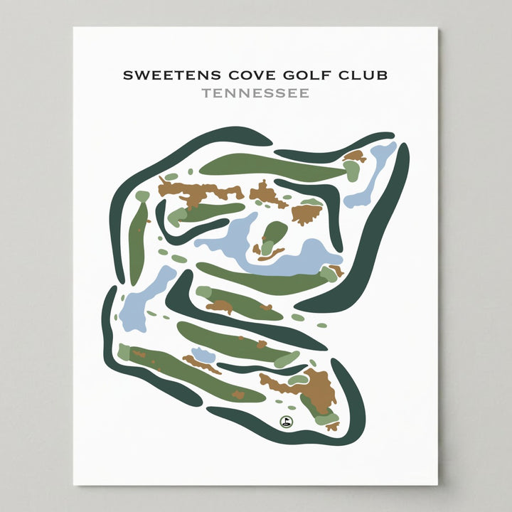Sweetens Cove Golf Club, Tennessee - Printed Golf Courses