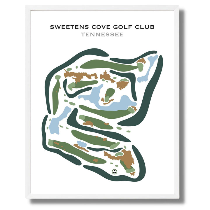 Sweetens Cove Golf Club, Tennessee - Printed Golf Courses - Golf Course Prints