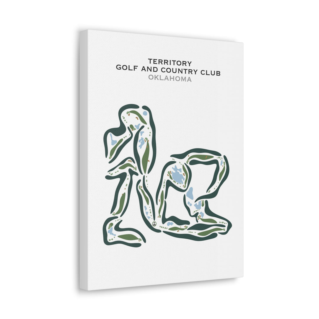 Territory Golf & Country Club, Oklahoma - Printed Golf Courses