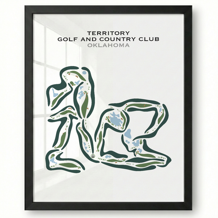 Territory Golf & Country Club, Oklahoma - Printed Golf Courses