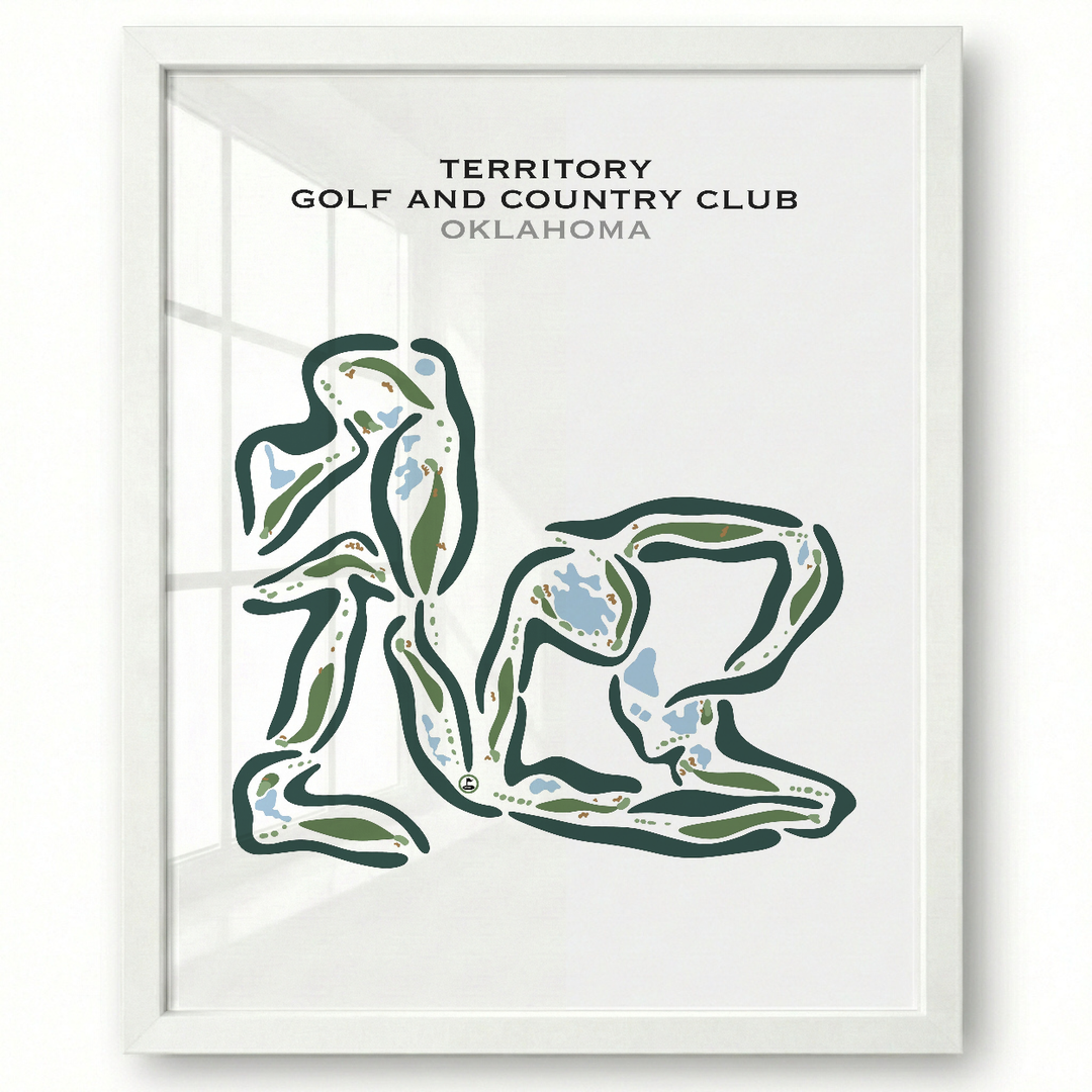 Territory Golf & Country Club, Oklahoma - Printed Golf Courses