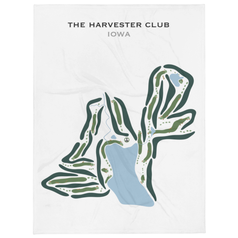 The Harvester Club, Iowa - Printed Golf Courses