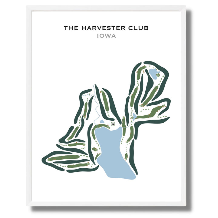 The Harvester Club, Iowa - Printed Golf Courses