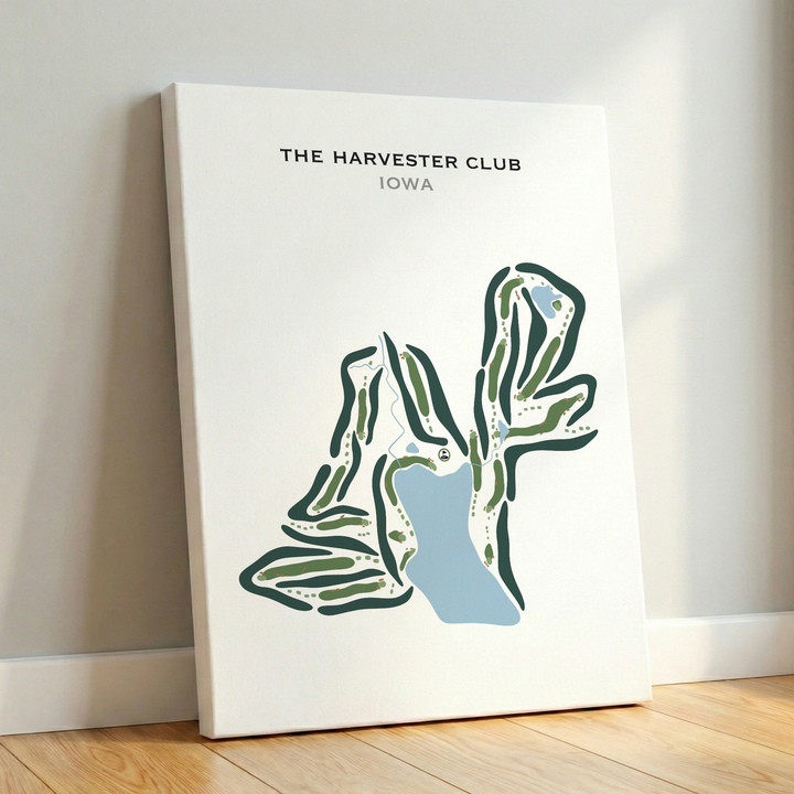The Harvester Club, Iowa - Printed Golf Courses
