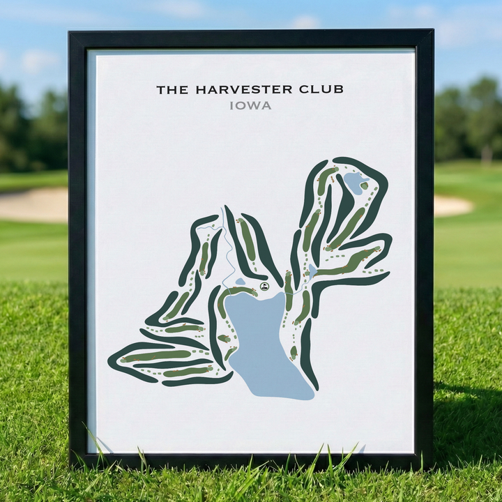 The Harvester Club, Iowa - Printed Golf Courses