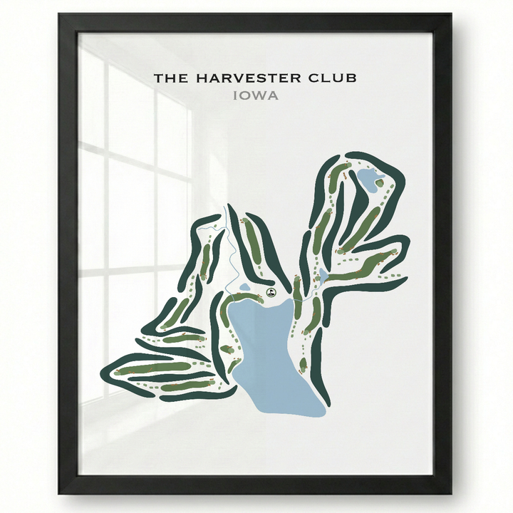 The Harvester Club, Iowa - Printed Golf Courses