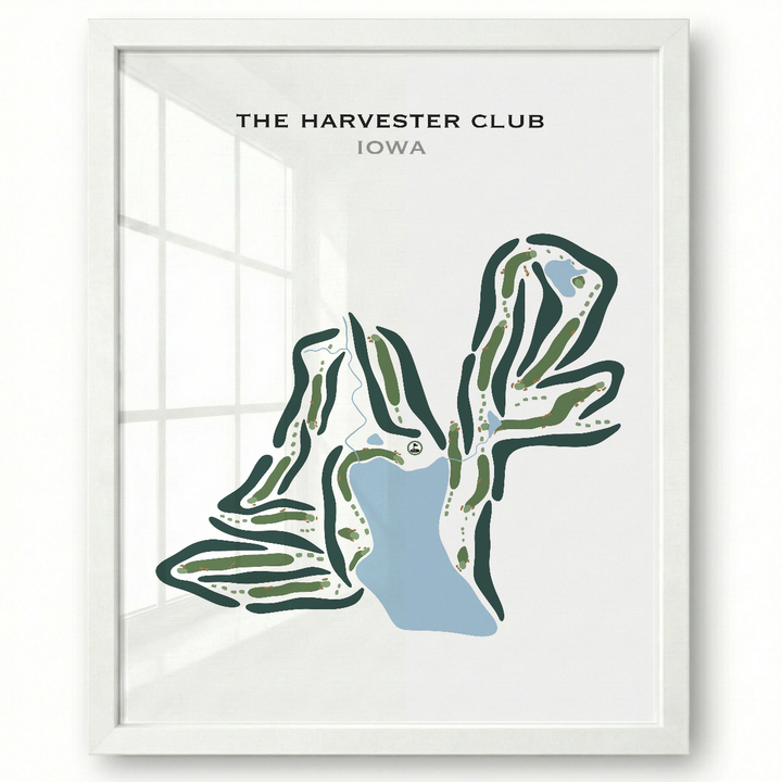 The Harvester Club, Iowa - Printed Golf Courses