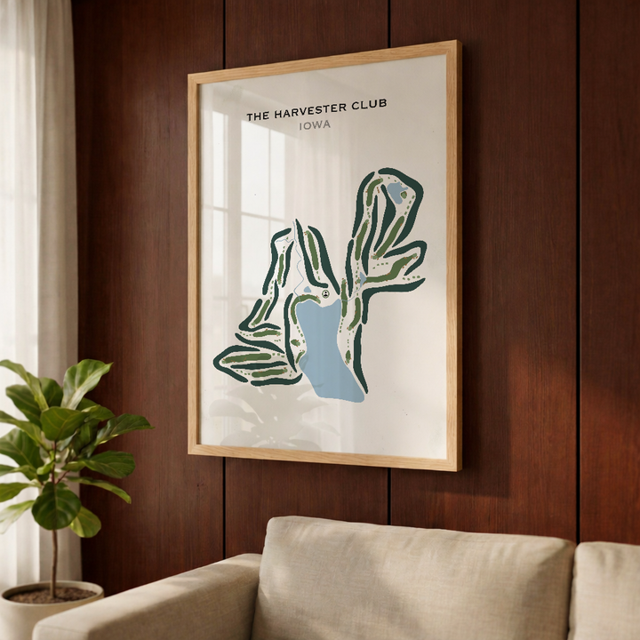 The Harvester Club, Iowa - Printed Golf Courses