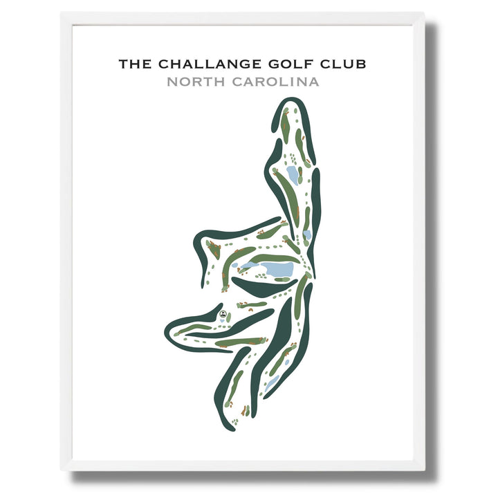 The Challenge Golf Club, Graham North Carolina - Printed Golf Courses