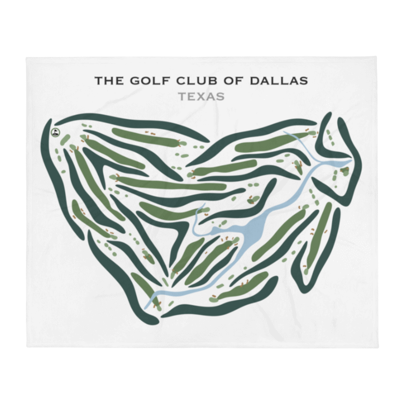 The Golf Club of Dallas, Texas - Printed Golf Courses