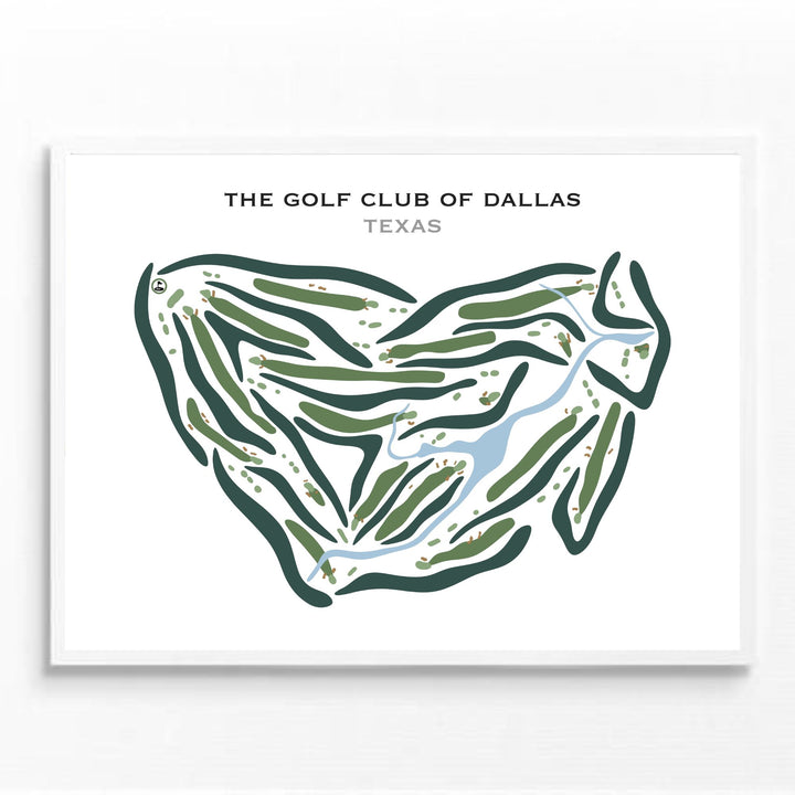 The Golf Club of Dallas, Texas - Printed Golf Courses