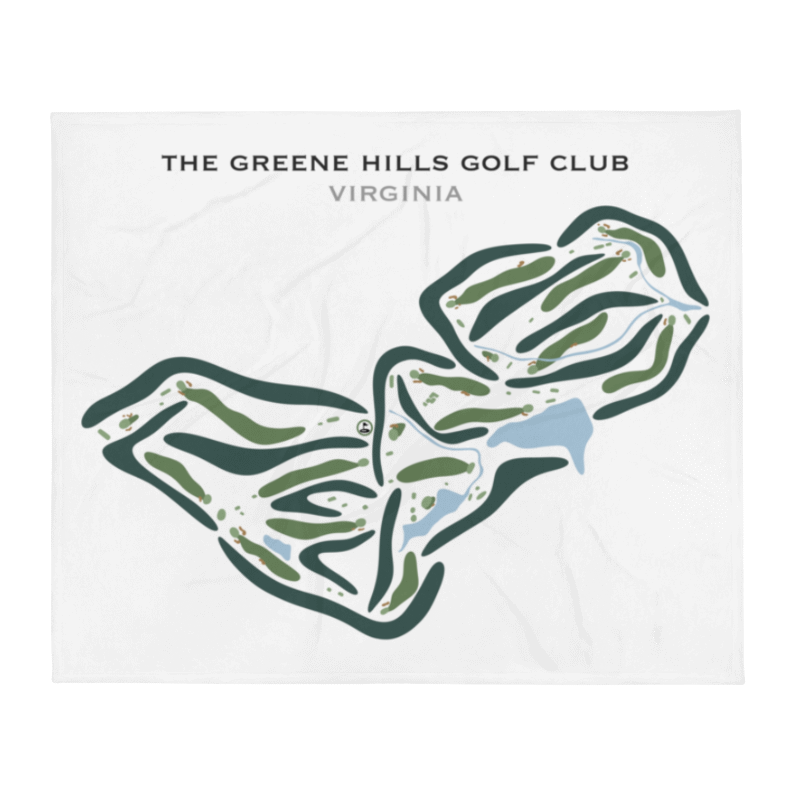 Greene Hills Golf Club, Virginia - Printed Golf Courses