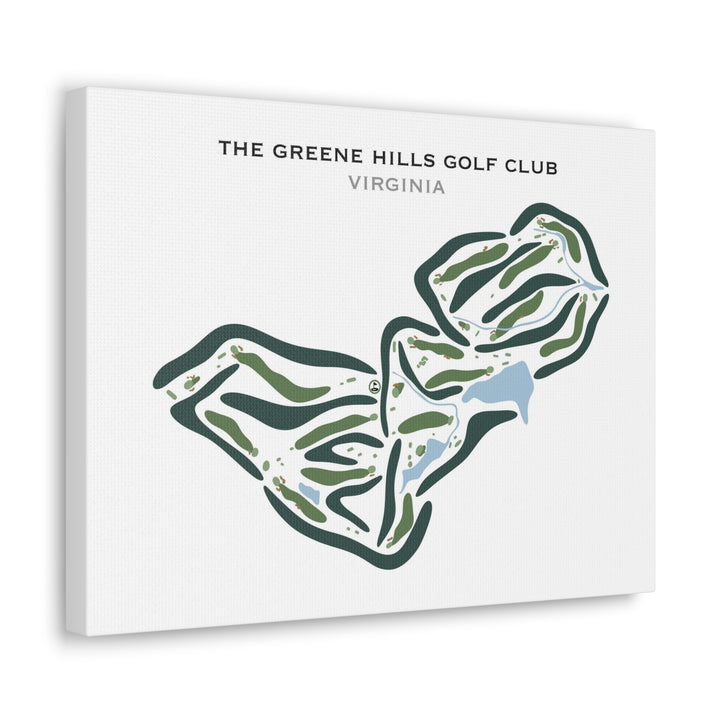Greene Hills Golf Club, Virginia - Printed Golf Courses