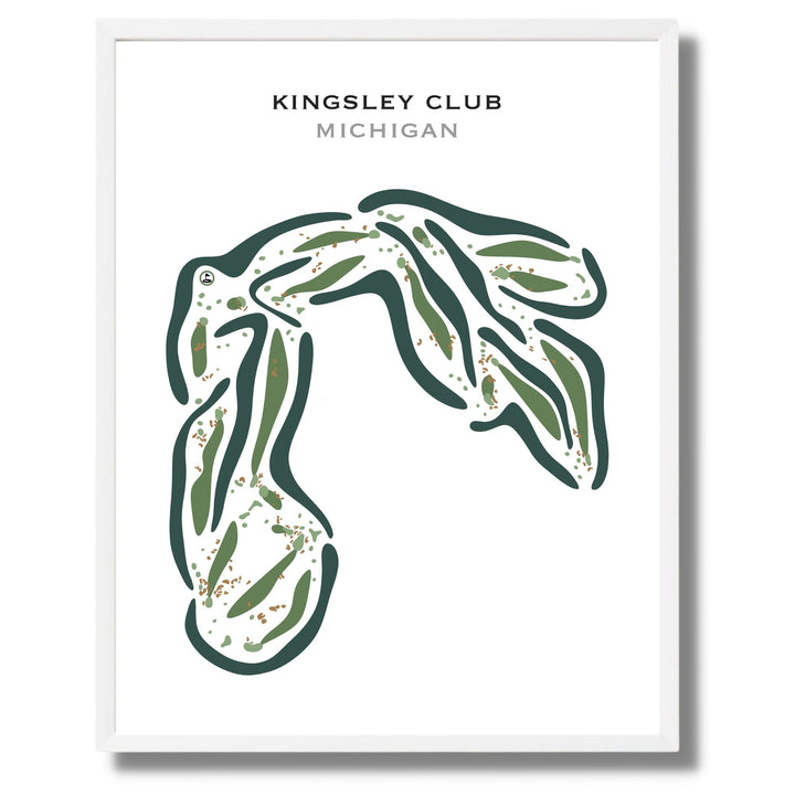 Kingsley Club, Michigan - Printed Golf Courses